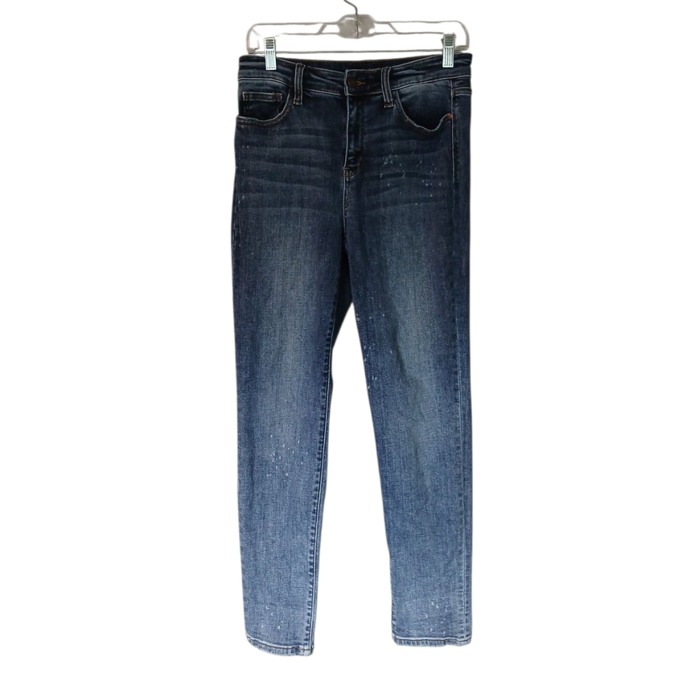 Judy Blue Medium Wash Boyfriend Fit Bleach Splatter Jeans Size 5 / 27